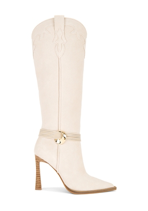 Steve Madden Kyndall Boot in Ivory. Size 6.5. Also in 10, 7, 8, 8.5, 9, 9.5.