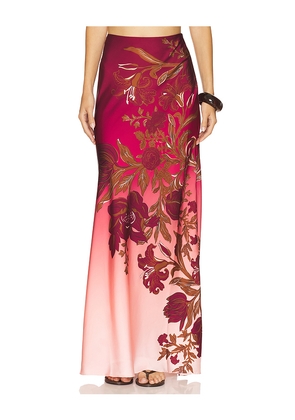 ROCOCO SAND Maxi Skirt in Burgundy,Blush. Size XXS. Also in XS.