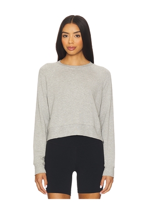 Splits59 Brooks Fleece Long Sleeve Sweatshirt in Grey. Size M. Also in L, S, XS.