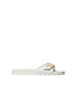 Tory Burch Buckle Slide in White. Size 7. Also in 9.