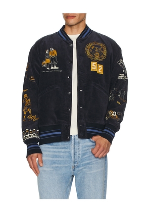 Samuel Zelig Varsity Jacket in Blue. Size XL/1X. Also in L.