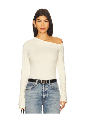 superdown Carys Bodysuit in Cream. Size M. Also in XS, S, L, XL.