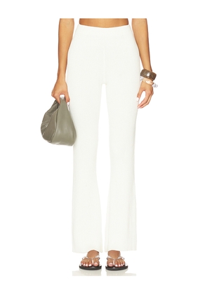 SNDYS North Knit Pant in White. Size M. Also in XS, S, L, XL.