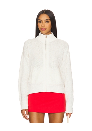 Sanctuary Boucle Knit Bomber in White. Size XL. Also in XS, L, XXL.