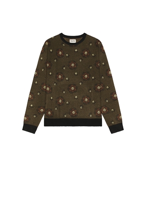 Rhythm Doyle Knit Sweater in Olive. Size XL/1X. Also in L.