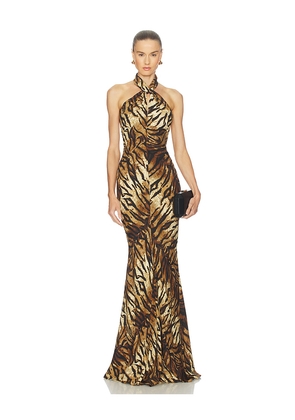 Ronny Kobo Affina Dress in Gold. Size S. Also in L, M, XS.