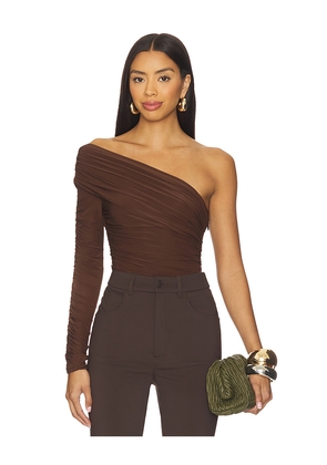 Ronny Kobo Adriene Top in Brown. Size S. Also in XS, M.