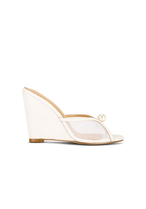 RAYE Luci Wedge in Ivory. Size 6. Also in 10, 6.5, 7, 7.5, 8, 8.5, 9, 9.5.