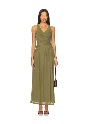 SOVERE Rua Dress in Olive. Size M. Also in XS, S, L, XL.