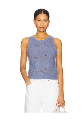 SABLYN Kara Knit Tank Top in Blue. Size M. Also in S.