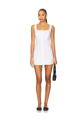 SNDYS x REVOLVE Cottage Mini Dress in White. Size M. Also in XS, S, L, XL.