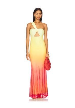 Runaway The Label Kyree Maxi Dress in Yellow. Size M. Also in XS, XL.
