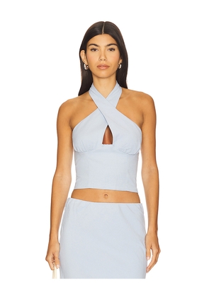 SEVEN WONDERS Billie Top in Baby Blue. Size M. Also in XS, S, L.