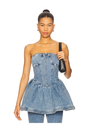 Steve Madden Rina Top in Blue. Size 4. Also in 0, 2.