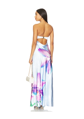 Runaway The Label Celeste Maxi Dress in Baby Blue. Size M. Also in XS, S, XL.