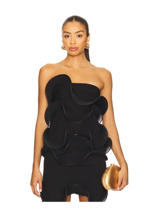 Sid Neigum Wave Tube Top in Black. Size M. Also in XS, S, L.