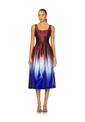 Solid & Striped The Gianna Dress in Blue,Brown. Size M. Also in XS, S, L.