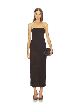 SRG Kim Suede Dress in Chocolate. Size M. Also in XXS, XS, S, L.