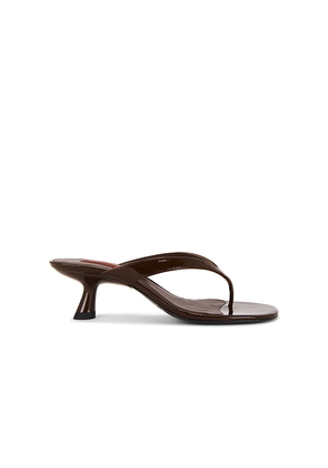 SIMONMILLER Beep Thong Sandal in Chocolate. Size 40. Also in 37, 41.