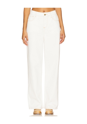 SNDYS Rune Denim Jeans in White. Size M. Also in L, S, XXS.