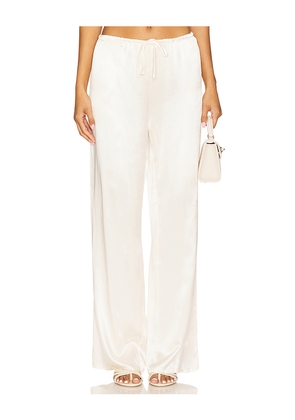 SNDYS Dove Pant in Cream. Size M. Also in XS, S, L, XL.