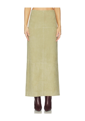 SRG Sonya Suede Skirt in Tan. Size M. Also in L, S, XL, XS, XXS.