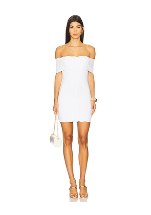retrofete Laighton Knit Dress in White. Size M. Also in S, L.