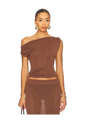 SNDYS Cali Top in Chocolate. Size M. Also in L, XL.
