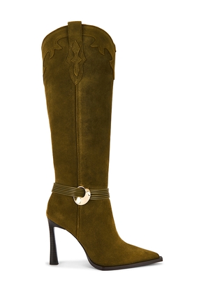 Steve Madden Kyndall Boot in Olive. Size 7.5. Also in 8, 8.5, 9.5.