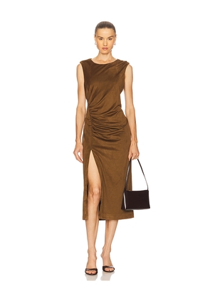 Steve Madden Keegan Dress in Brown. Size M. Also in S, XS, L, XL.