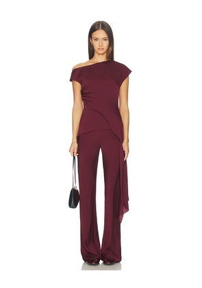 SRG Selena Silk Top in Burgundy. Size S. Also in XXS, XS.
