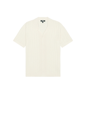 PAIGE Copley Sweater Shirt in Cream. Size S. Also in L, XL/1X.