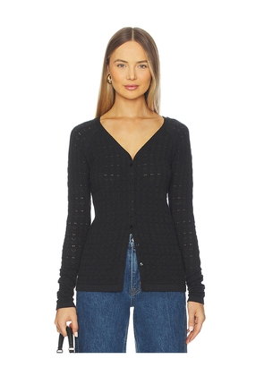 Sanctuary Fitted Raglan Cardigan in Black. Size M. Also in S.