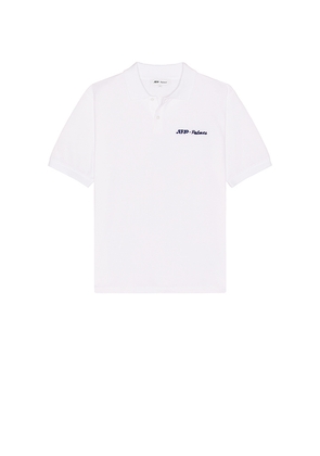 Palmes x ATP Pique Polo in White. Size M. Also in L, S, XL/1X.