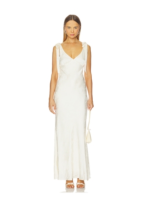 Stone Cold Fox x REVOLVE Miley Jacquard Gown in Ivory. Size M. Also in XXS, XS.