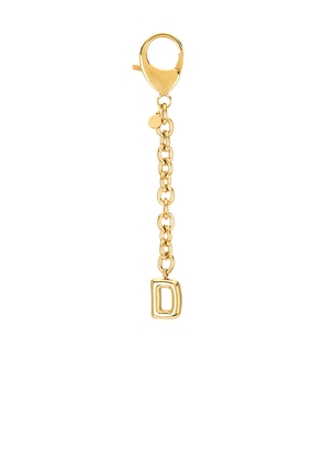 petit moments Bubble Initial Keychain in Metallic Gold. Size M. Also in C, V.