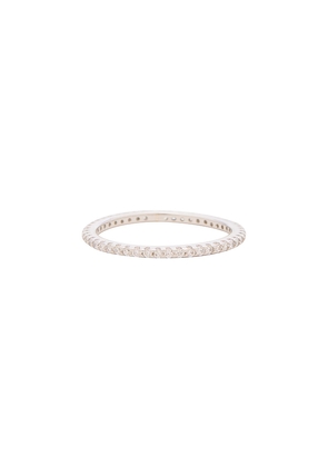 The M Jewelers NY The M Essential Pave Band in Metallic Silver. Size 6. Also in 5, 7.