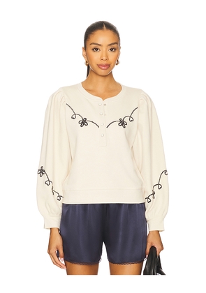 Rails Hanne Sweatshirt in Ivory. Size S. Also in M, XL, XS.