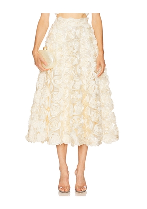 ROTATE Maxi Sun Skirt in Ivory. Size 34. Also in 38.