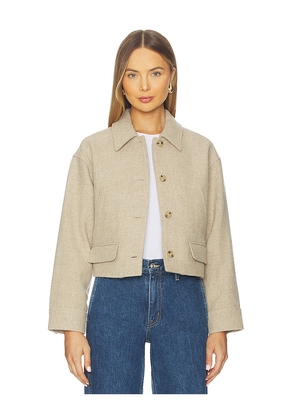 PAIGE Alfie Jacket in Taupe. Size XL. Also in XS, L.