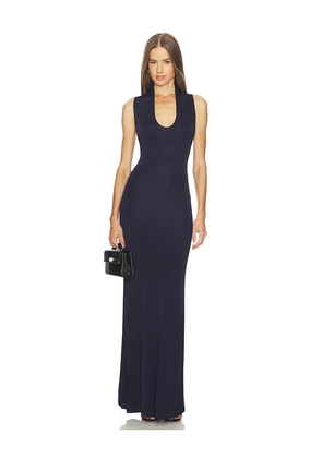 SRG Minerva Knit Gown in Navy. Size M. Also in XS, S, L, XL.