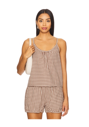 RAT BOI Keyhole Camisole in Brown. Size M. Also in L, XL.