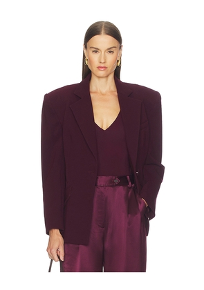SANS FAFF Bea Blazer in Burgundy. Size S. Also in XS, L.