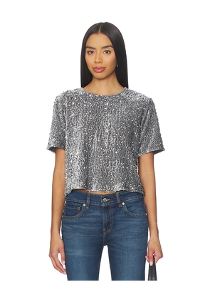 Steve Madden Cressa Top in Grey. Size M. Also in L, S, XS.