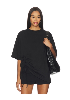 superdown Piper Ruched Top in Black. Size M. Also in XS, XXS, S.