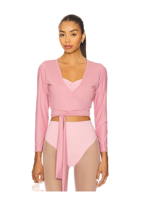Port de Bras Sage Wrap Top in Pink. Size M. Also in S, XS, L, XL.