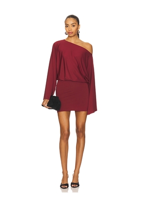 superdown Katiya Mini Dress in Burgundy. Size M. Also in XS, XXS, S.