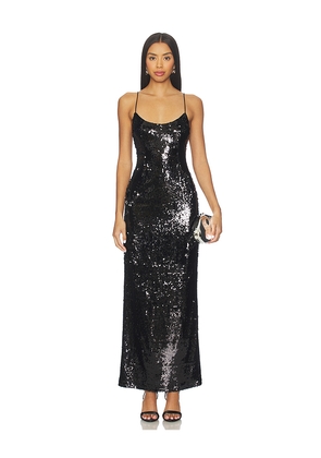 superdown Jessie Sequin Maxi Dress in Black. Size M. Also in XS, XXS, S.