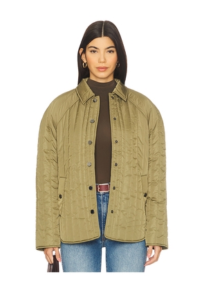 PISTOLA Sawyer Quilted Barn Jacket in Olive. Size M. Also in XS, S, L.