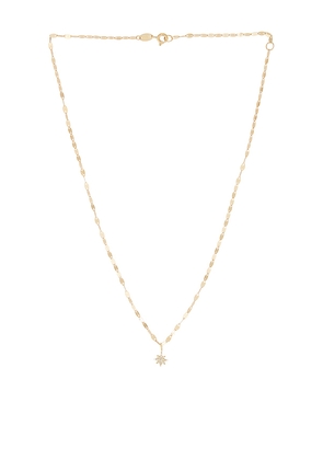 STONE AND STRAND Pave Northern Star Choker Necklace in Metallic Gold.
